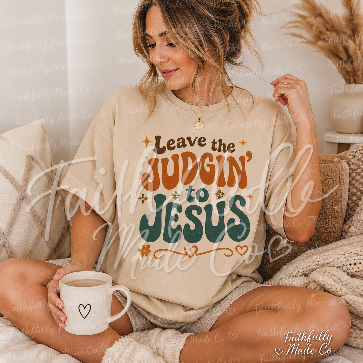 Leave the Judgin’ to JESUS Retro Christian Tee