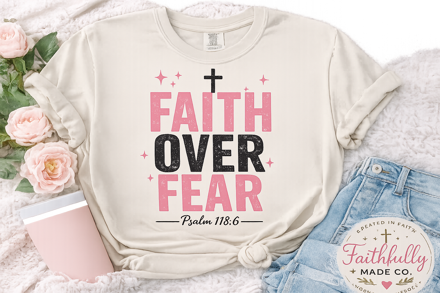 FAITH OVER FEAR T-SHIRT