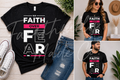 FAITH OVER FEAR- UNISEX COTTON T-SHIRT